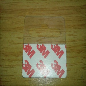 厂家现货飞机孔挂钩PVC透明胶片粘贴卡片环保PET塑料挂用贴片