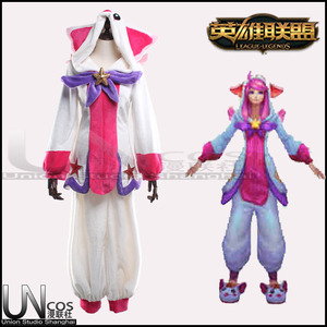 英雄联盟 拉克丝 星之守护者睡衣 c服 Cosplay LOL