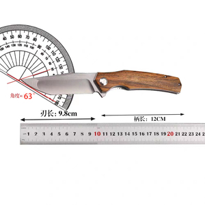 高硬度D2钢户外钢刀生存刀EDC便携式折叠刀防身小刀露营水果刀具