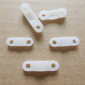 压线板扣 两孔线粒胶条圆角固定夹塑料片桥形卡锁紧螺丝套装线器