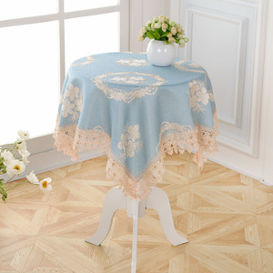 桌布圆形方桌小圆桌正方形床头柜盖巾茶几餐桌棉麻长方形布艺台布