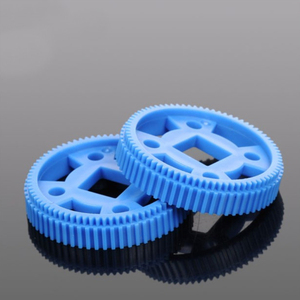 64齿 方孔齿轮 蓝色塑料齿轮DIY电机齿轮减速遥控车履带 MXL齿轮