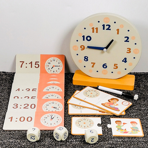 儿童钟表模型小学时钟教具学习认识时间玩具幼儿园大班数学区材料