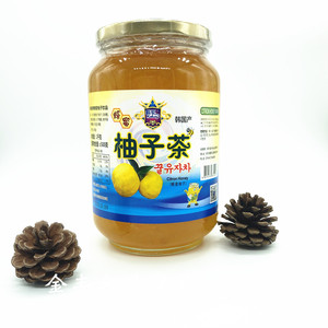 韩国进口科轮柚子茶 柚子蜜 蜂蜜柚子茶 1000g 科伦柚子茶柚子蜜
