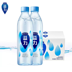 益力天然矿泉水550ml*24瓶整箱装弱碱性低钠瓶装饮用水非纯净水