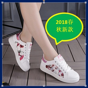 帆布鞋女春季2018新款平跟学生韩版原宿ulzzang百搭1992鞋小白鞋