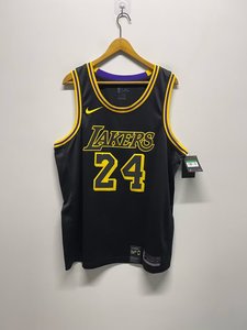 科比 湖人队 24号 黑曼巴城市版限定 SW 球迷版 球衣 AJ6432-011