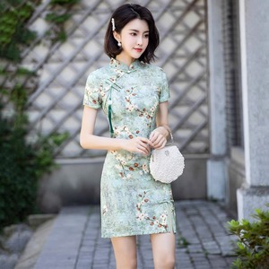 【旧时光美人】新中式改良旗袍2024夏季新款年轻款高端绝美连衣裙