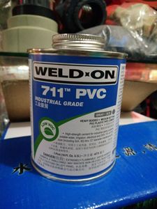 UPVC胶水 IPS 711 PVC进口管道胶粘剂 粘结剂 WELD-ON 473ML/桶