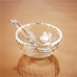 餐具筷子勺子套装家用汤碗玻璃碗饭碗日式甜品燕窝碗耐高温微波炉