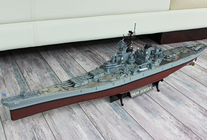 小号手拼装军事战舰模型 1/350仿真二战新泽西号战列舰军舰船模