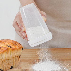 日本进口烘培撒粉罐家用面粉撒粉器可可粉创意面粉筒面粉筛糖粉筛