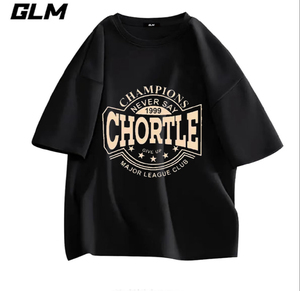 森马品牌GLM2024春夏季男女同款纯棉 短袖T恤MR-CHORTLE宽松百搭