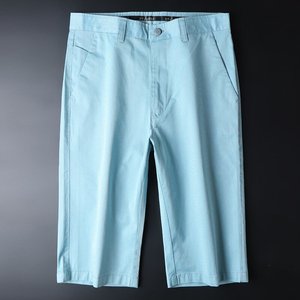 夏季休闲运动高尔夫短裤男修身灰蓝色薄款沙滩五分裤品牌gtgolf