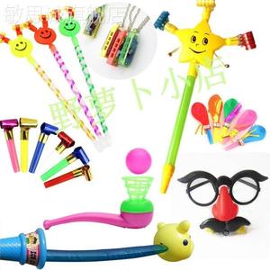 儿童吹口哨玩具创意带哨子的吹气球带口哨气球小喇叭会响的吹龙卷