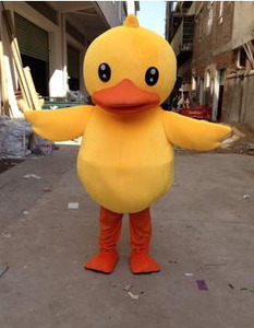 香港小鸭子动物卡通服成人行走玩偶卡通服装大黄鸭公仔人偶演出服