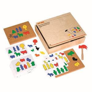 德国educo快乐的小工匠-农场几何图形益智运动技能色彩 早教玩具