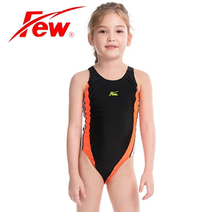 正品FEW专业训练游泳衣F2142 成人儿童连体泳装 比赛游泳服
