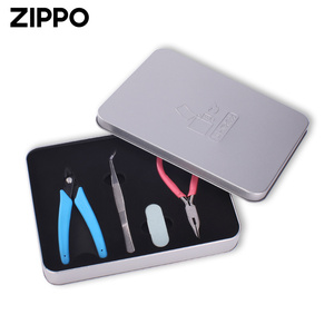 zippo打火机维修工具 全套正品配件外壳打磨火石棉芯铰链棉线更换