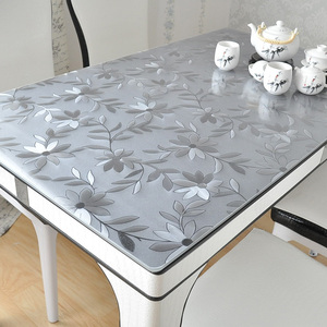 枱面胶垫台面加厚c餐桌布防水防油耐高温免洗茶几垫塑料桌布透明