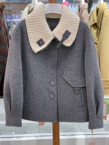 双面羊大衣女韩版2023冬装新款羊毛短款外套小个子加厚妃奴23119