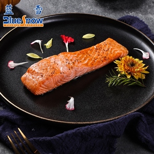 【蓝雪】智利银鲑鱼柳300g太平洋鲑鱼三文鱼独立真空冷冻海鲜水产
