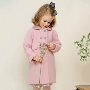 儿童秋冬新款女童双面羊绒大衣夏洛特公主同款小女孩洋气长款外套