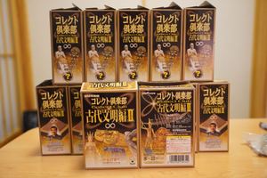 日本 UHA味觉糖 收藏俱乐部 古代文明2 雅典娜 太阳船 拆封成色新