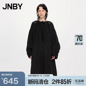 【折扣上新】JNBY/江南布衣春夏折扣连衣裙宽松圆领H型5N3G13800