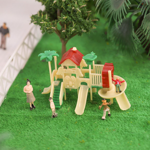 c沙盘建筑材料模型公园滑梯游乐园娱乐设施DIY儿童玩具摆件