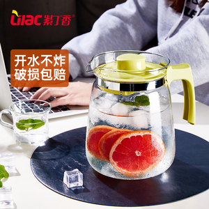 耐热玻璃冷水壶大容量冷泡茶瓶家用凉白开水杯储果汁套装透明容器