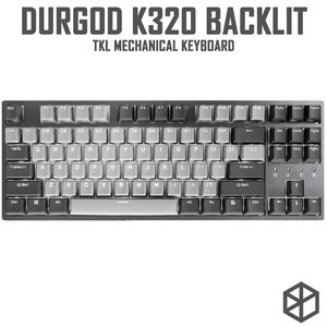 durgod杜伽K320背白光机械键盘87键pbt原厂键帽樱桃青红黑茶银轴
