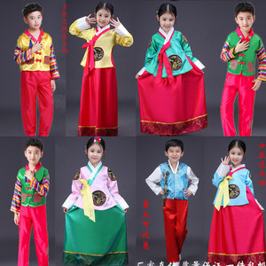 男女童韩服大长今韩国传统朝鲜舞蹈服装幼儿宝宝民族表演出春夏装