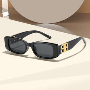 2023新款女士方形太阳镜欧美跨境小框墨镜男网红时尚个性高级眼镜