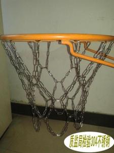 厂家直销耐用篮球架圈网304不锈钢篮球网金属篮网篮球框网包邮
