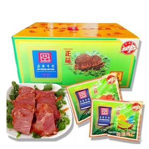 安徽亳州特产正益五香牛肉真空包装，开袋即食