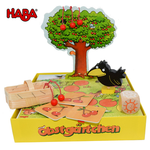 德国进口HABA我的小果园儿童益智桌游3-8岁小孩玩具乌鸦吃果果