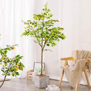 仿真绿植柠檬树盆栽北欧ins网红大型室内装饰花客厅摆件树假植物