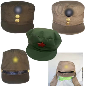 民国演出帽子美式国军军官帽子影视专用帽子影视帽舞台帽