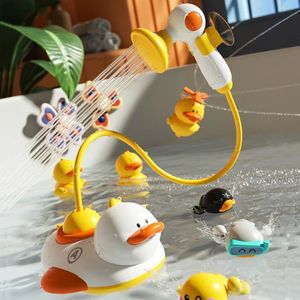 宝宝洗澡玩具婴儿小黄鸭子戏水花洒喷水儿童浴室玩水神器女孩男孩
