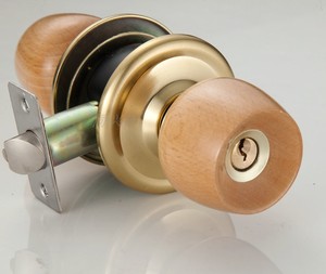 同兴隆 球形门锁 木球型室内房门锁 木质把手 卫生间不带钥匙包邮