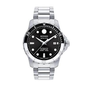 摩凡陀Movado Series 800 系列男子不锈钢潜水游泳自动机械手表