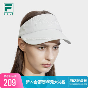 FILA 斐乐官方女子空顶帽2024春新款高尔夫运动帽子遮阳帽鸭舌帽