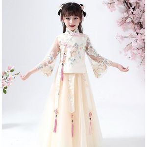 韩版女童外套公主裙夏款童装套装中国风汉服儿童女六一儿童节表演