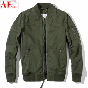 AF＆LF男装 冬季新款棒球服立领棉衣夹克工装青年休闲修身厚外套