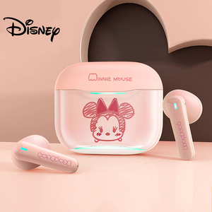 正版迪士尼联名新款真无线蓝牙耳机运动可爱男女生款适用华为苹果