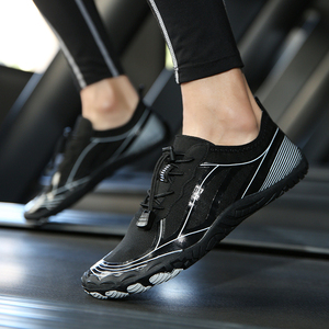 五指运动鞋室内训练厚底健身鞋女减震跳绳鞋轻便软底跑步机专用鞋
