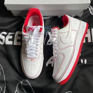 Nike/耐克男鞋Air Force 1 AF1红白空军一号女生板鞋CV1724-100