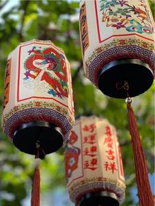 端午节中秋节中国风古风绸布灯笼创意国潮民俗户外装饰防水灯笼