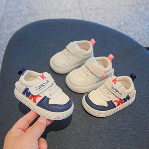 一品王子宝宝学步鞋软底 0一1岁童皮面步前小板鞋婴幼儿女童鞋子